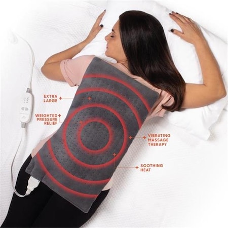 Allstar Marketing Group 6028979 Sharper Image Calming Heat Massaging Heating Pad